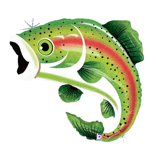 16" Rainbow Trout Foil Balloon (P24)