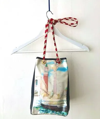 1980s MOSCHINO REDWALL NOVELTY ITALY GRAPHIC BAG