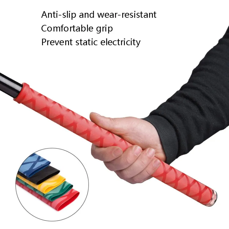 1m Fish Rod Heat Shrinkable Hand Handling Insulation Non-Slip Waterproof Sleeve, Specification: Diameter 25mm(Blue)