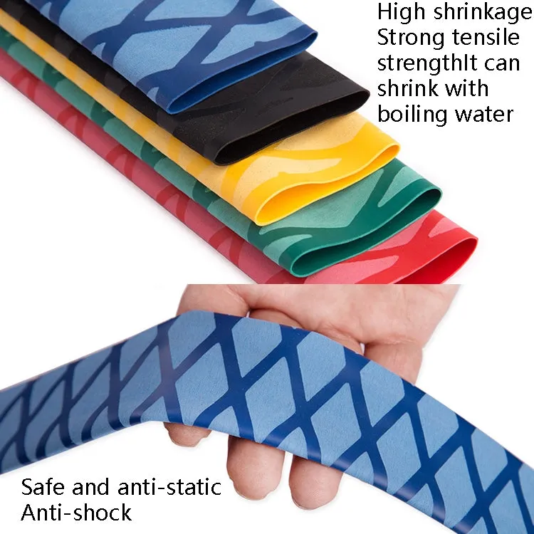 1m Fish Rod Heat Shrinkable Hand Handling Insulation Non-Slip Waterproof Sleeve, Specification: Diameter 25mm(Blue)
