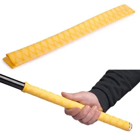 1m Fish Rod Heat Shrinkable Hand Handling Insulation Non-Slip Waterproof Sleeve, Specification: Diameter 28mm(Yellow)