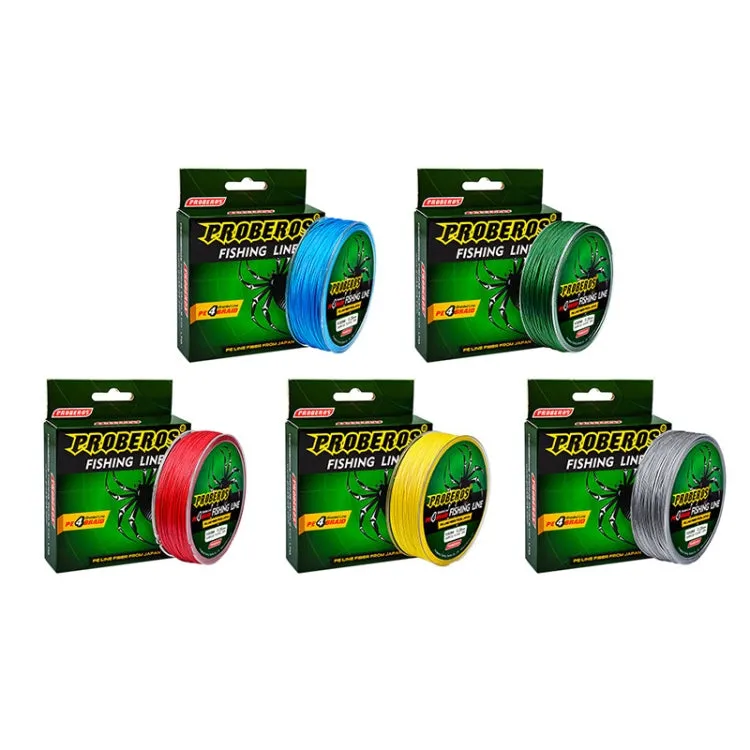 2 PCS PROBEROS 4 Edited 100M Strong Horse Fish Line, Line number: 1.5 / 20LB(Blue)