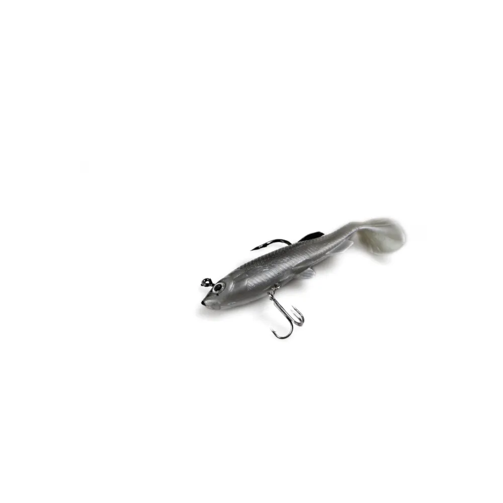 20 X Soft Plastic Vibe Freshwater Lures Mullet Flathead Jig Heads Cod Fishing