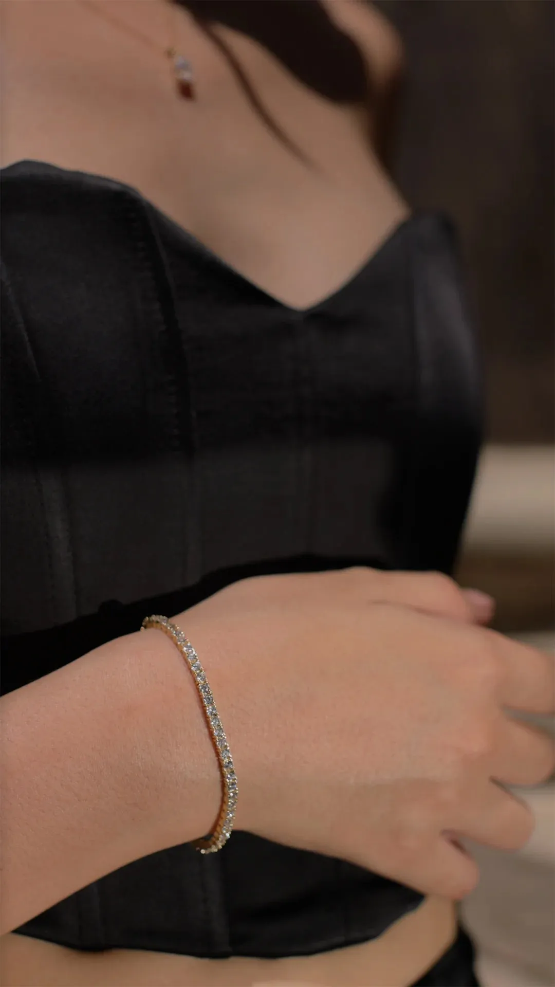 3mm Tennis Bracelet Gold Plated