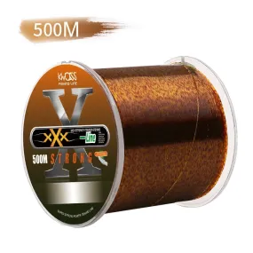 500m Gold Spotted Fishing Line Bionic Invisible Monofilament Nylon Speckle