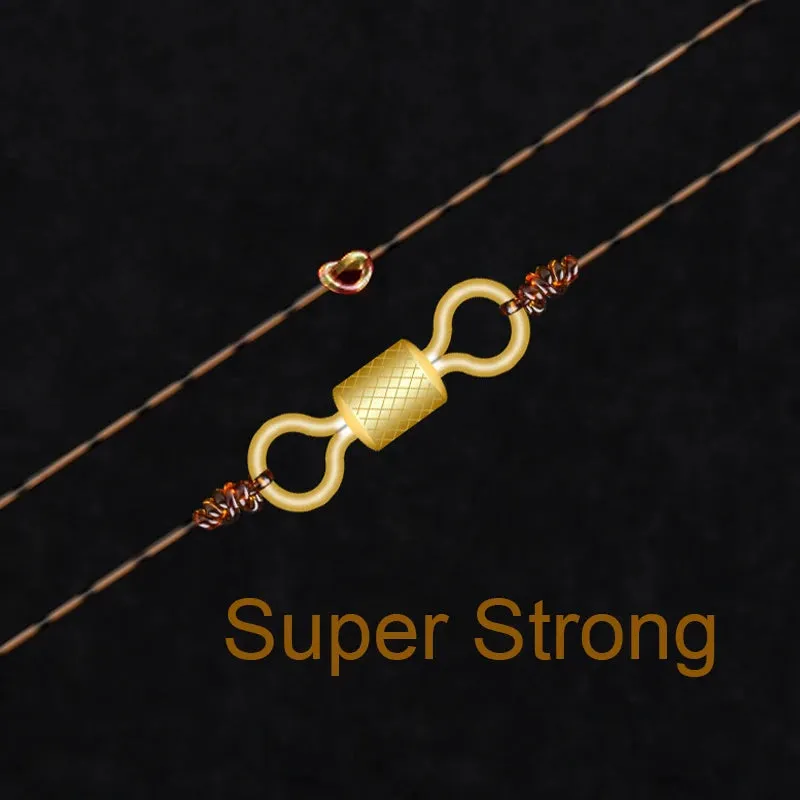 500m Gold Spotted Fishing Line Bionic Invisible Monofilament Nylon Speckle