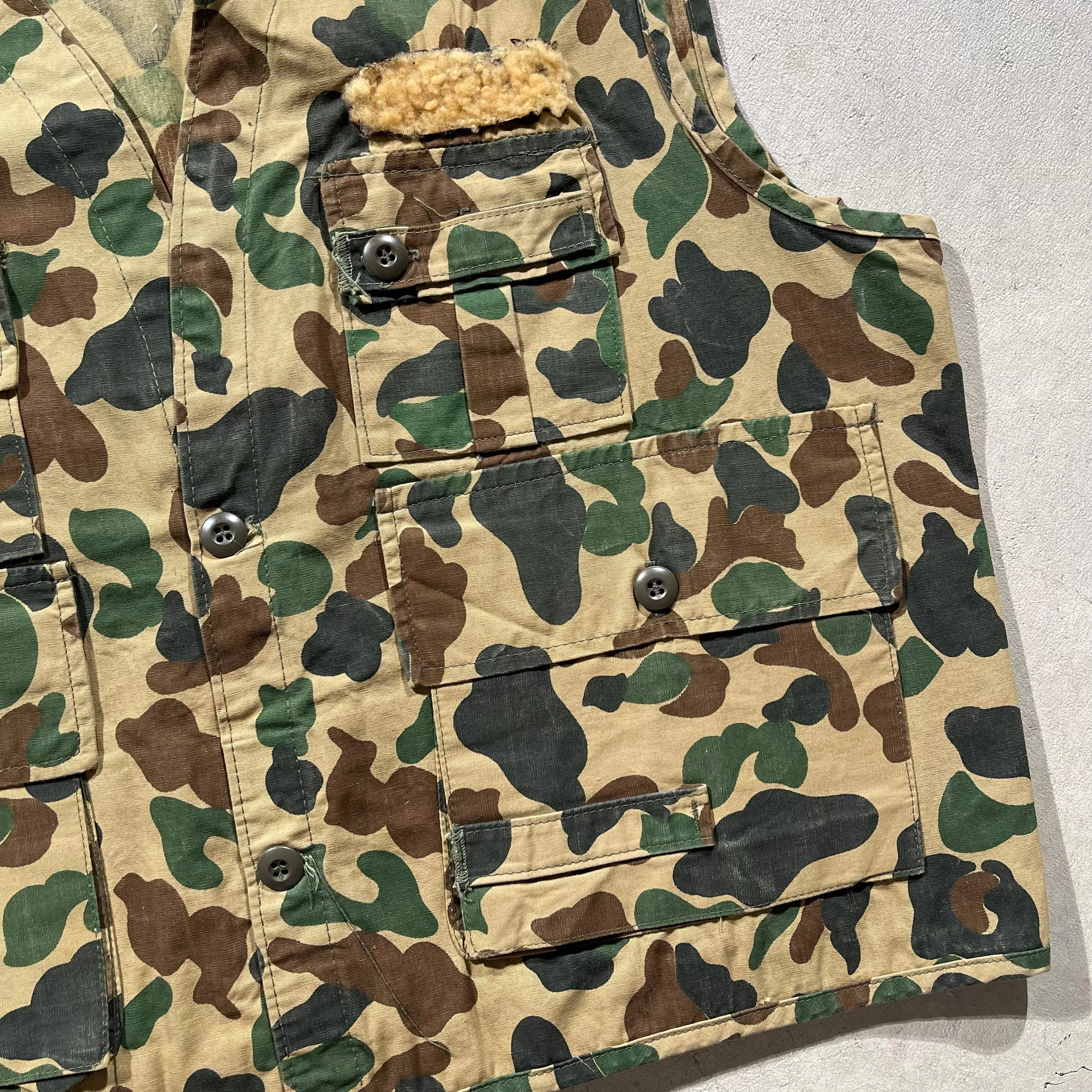 60s Saftbax Duck Camo Utilty Vest-XL