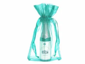 6x9 Turquoise Sheer Organza Bags -10 pcs