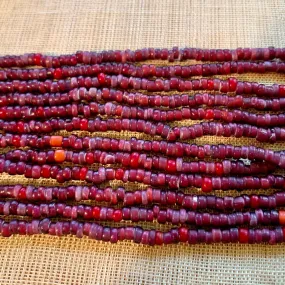 9º Mixed White Heart Seed Beads, Amethyst!
