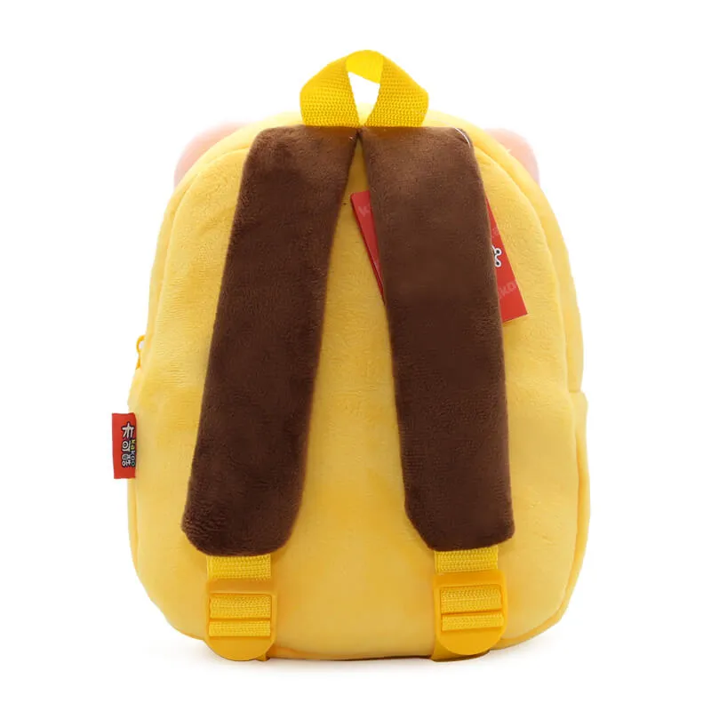 Anykidz 3D Yellow Leopard Kids School Backpack Cute Cartoon Animal Style Children Toddler Plush Bag Perfect Accessories For Boys and Girls