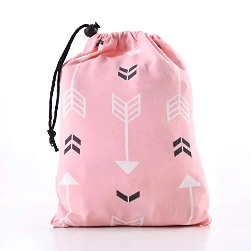 Baby Car Seat Covers-Acrabros Multifunctional Infant Carseat Canopy for Boys Girls,Stretchy Breathable Adjustable Peep Window Universal Fit Pink"Baby Arrow"
