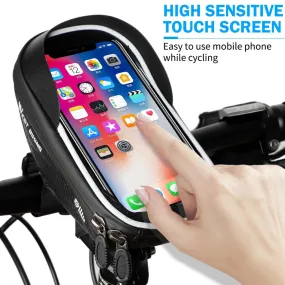 Bicycle Bag High Quality EVA Waterproof Top Tube Bike Bag Touchscreen Cell Mobile Phone Bag 6.0-7.2 inch Phone Case