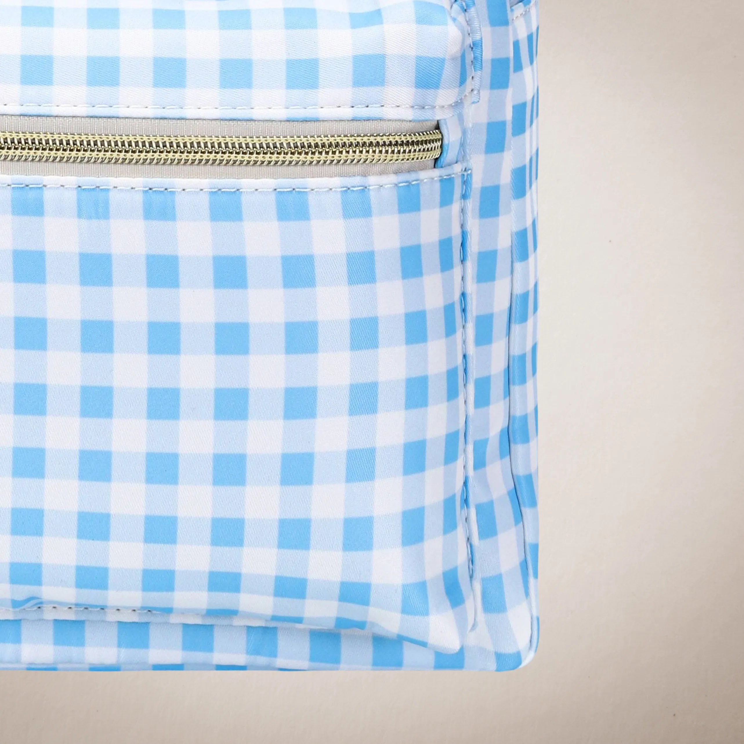 Blue Plaid Kids Backpack