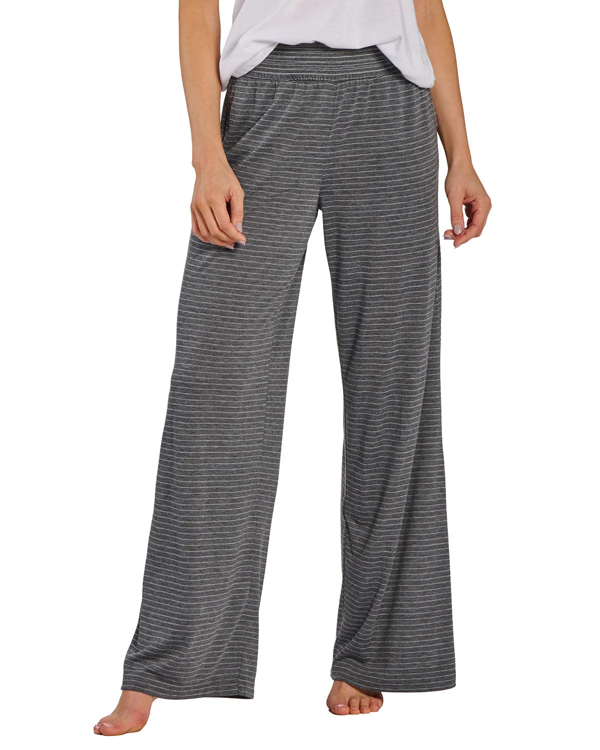 Boxercraft Ladies' Evelyn Stripe Wide Leg Pants