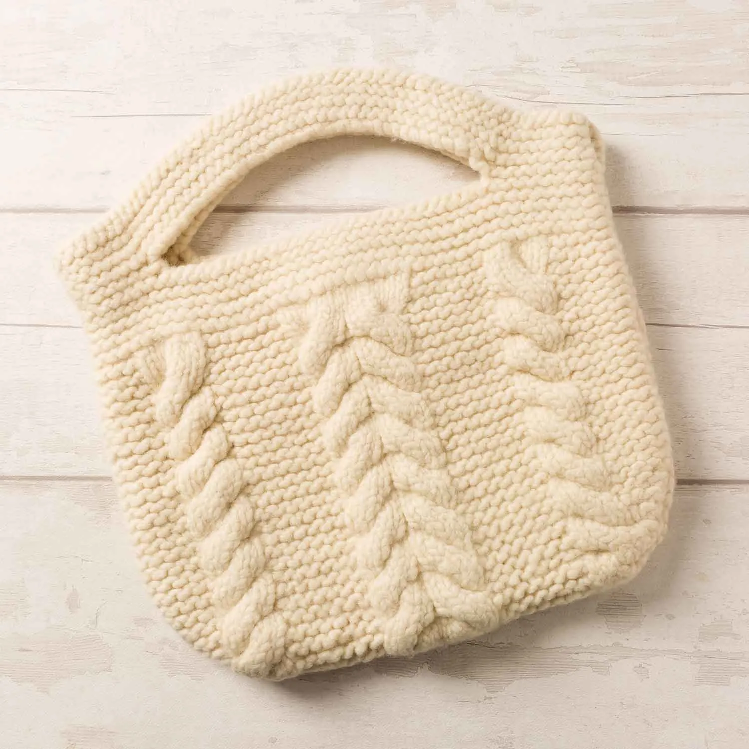 Cable Bag Knitting Kit