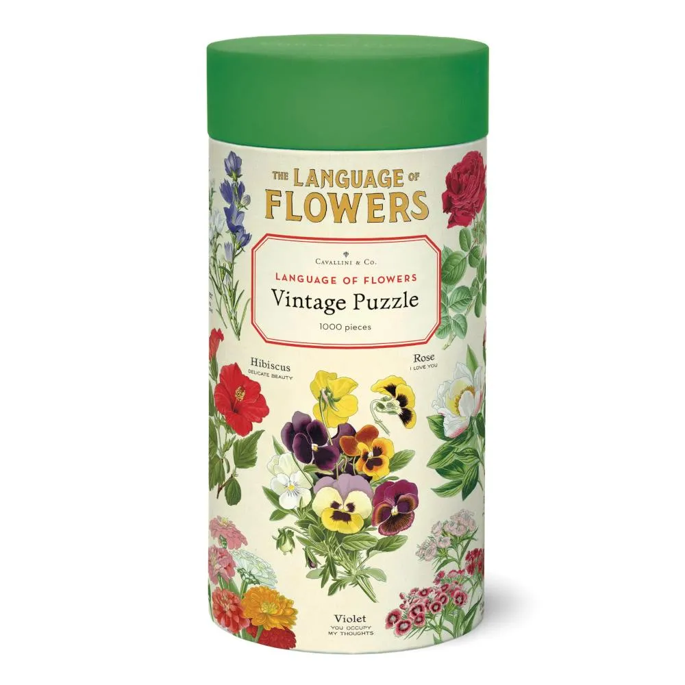 Cavallini 1000pc Vintage Puzzle - Language of Flowers