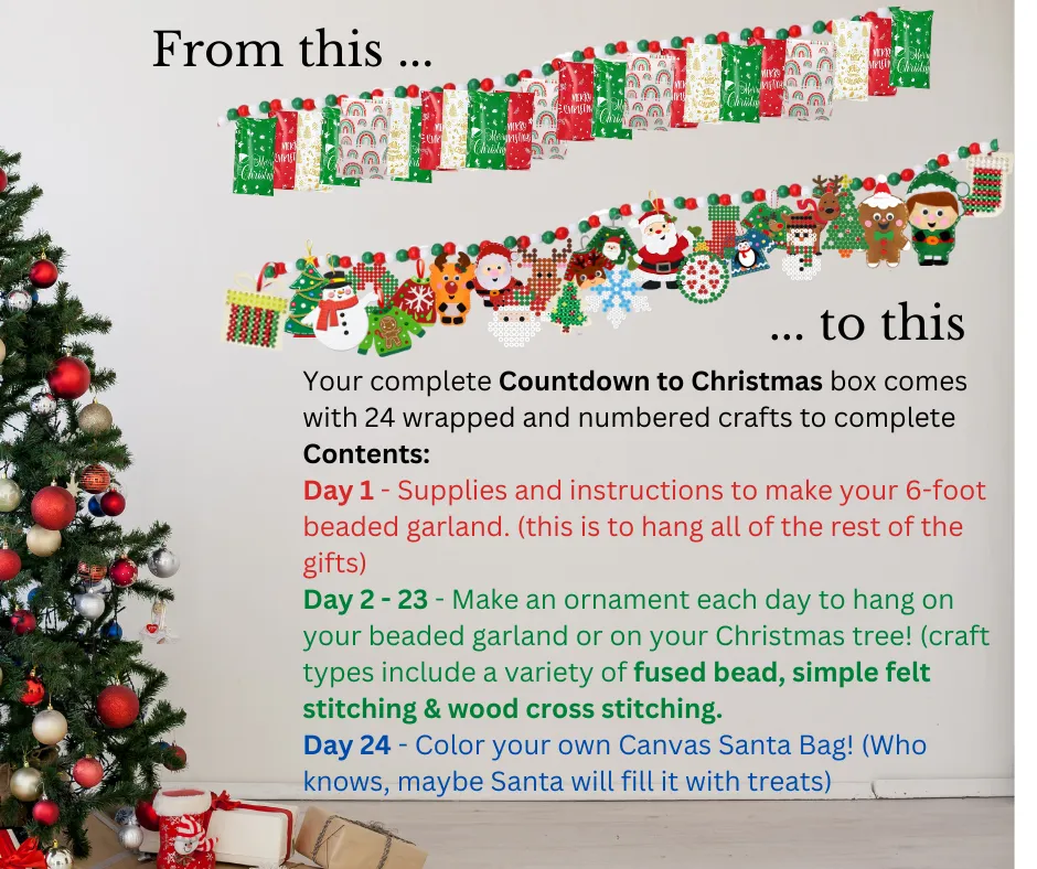 Craft 'n Stitch Countdown to Christmas Advent Calendar Box - While Supplies Last