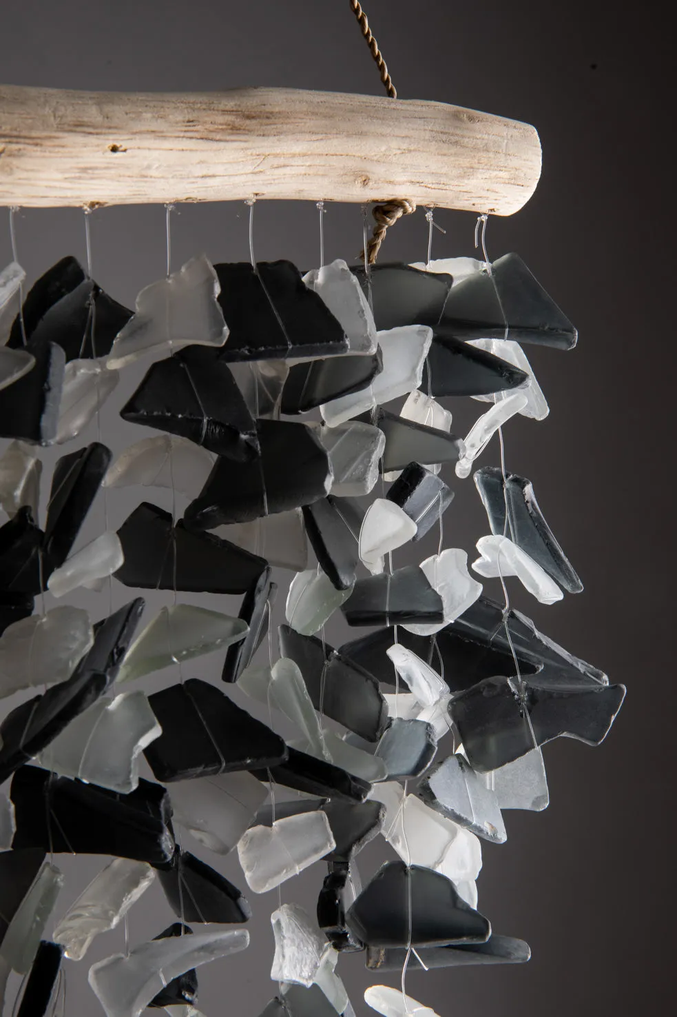 Driftwood Mini Chip Sea Glass Wind Chime