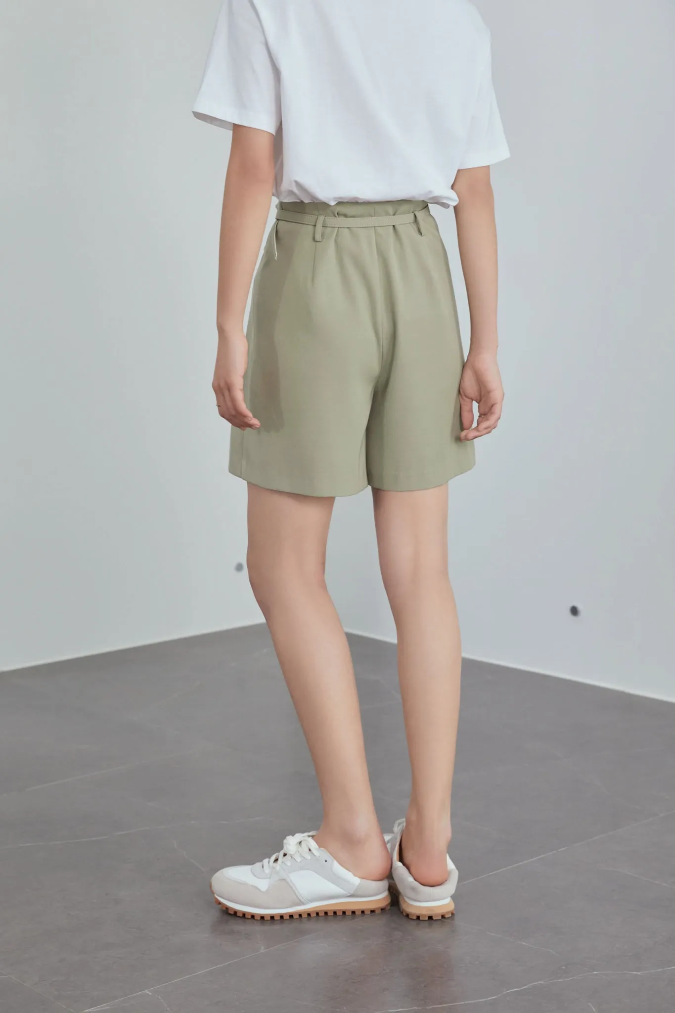 Fansilanen | Heather Green Middy Shorts