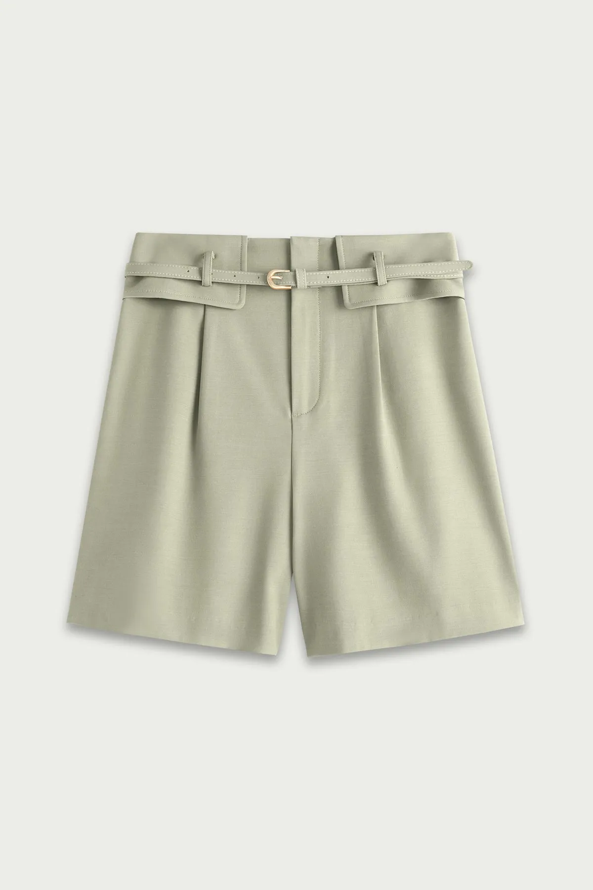 Fansilanen | Heather Green Middy Shorts