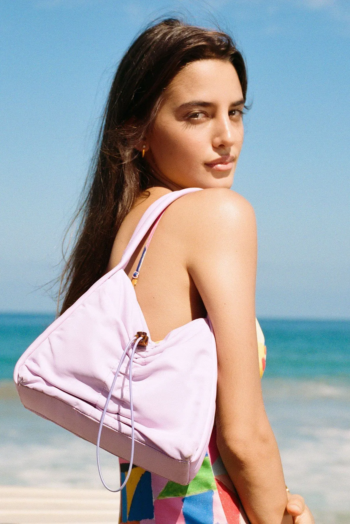 FELIX NYLON SHOULDER BAG | LAVENDER
