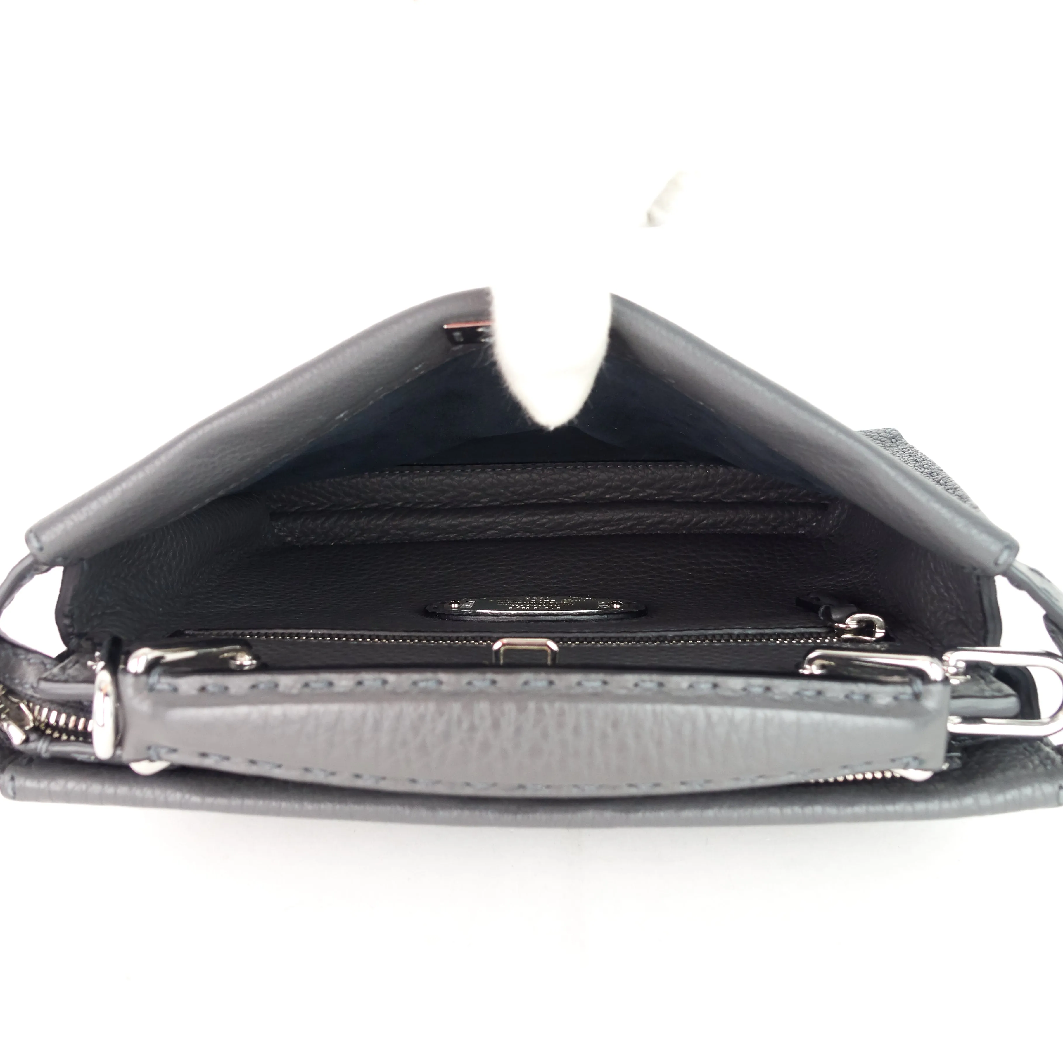 FENDI Peekaboo Fit Mini Selleria Leather Patch Bag