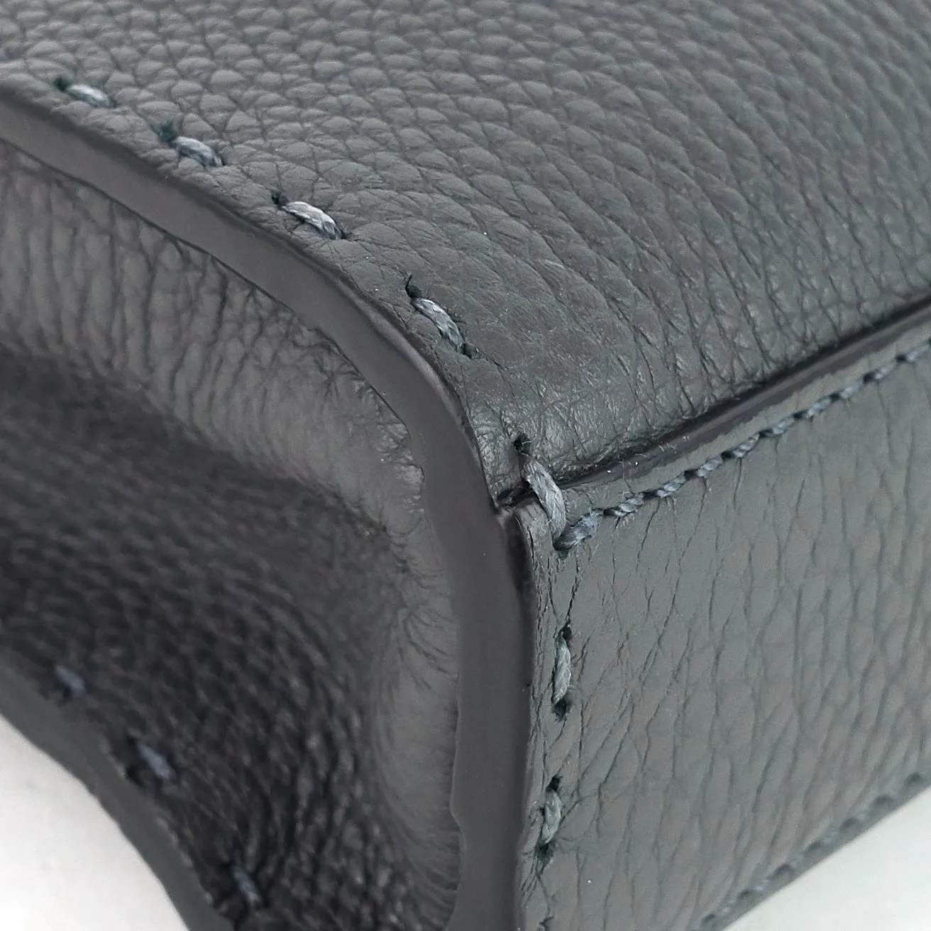 FENDI Peekaboo Fit Mini Selleria Leather Patch Bag