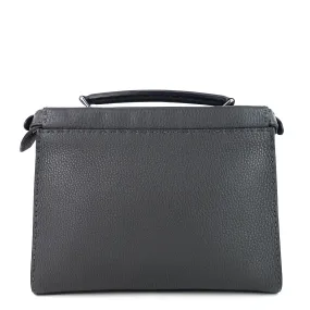 FENDI Peekaboo Fit Mini Selleria Leather Patch Bag