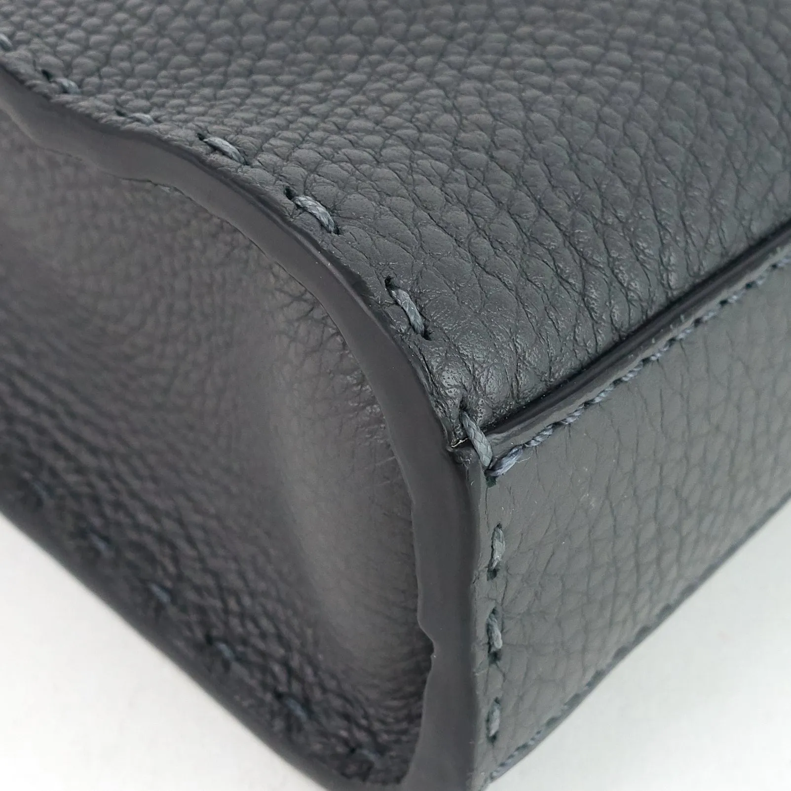 FENDI Peekaboo Fit Mini Selleria Leather Patch Bag