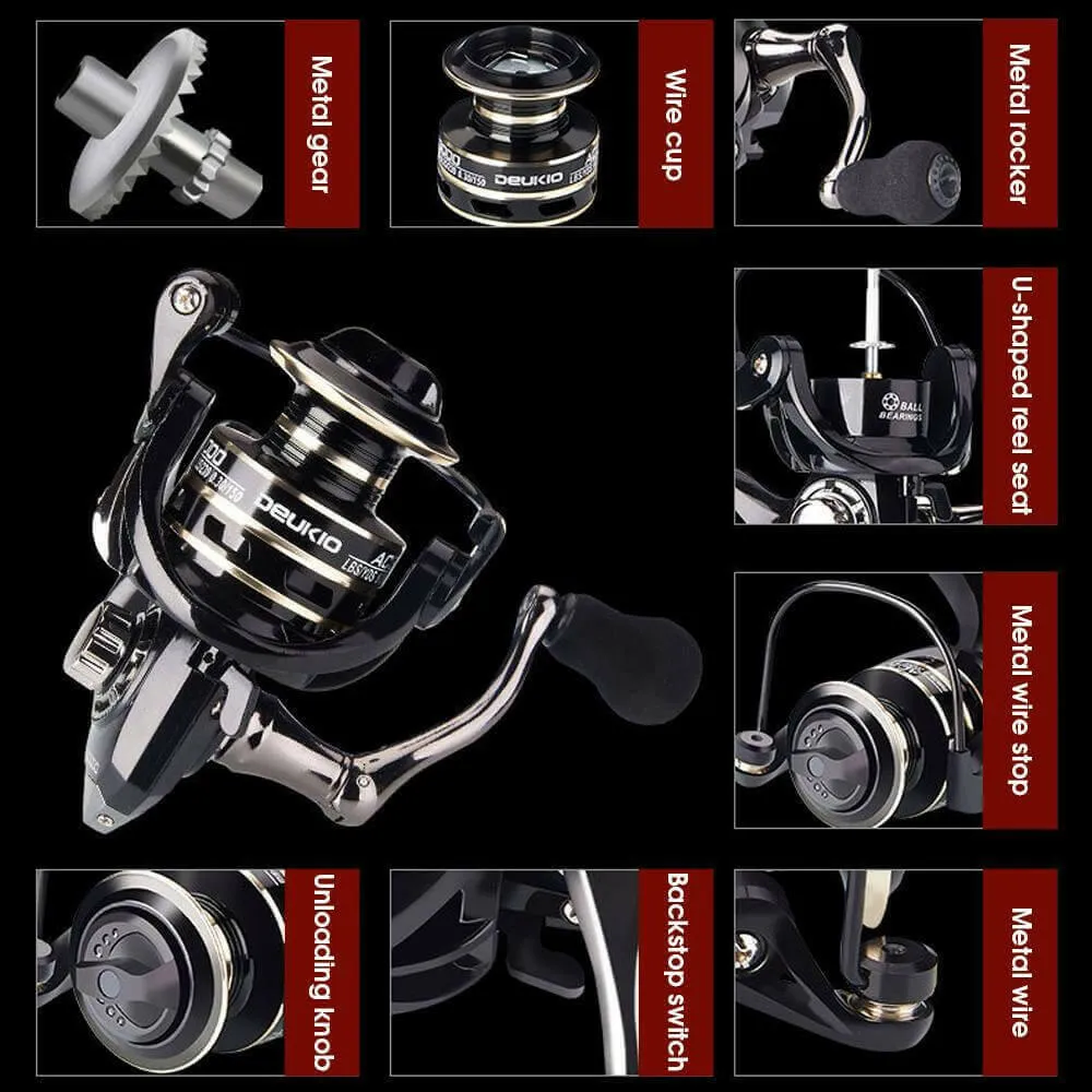 Fishing Metal Spinning Wheel Fshing Reel With Full Metal Rocker