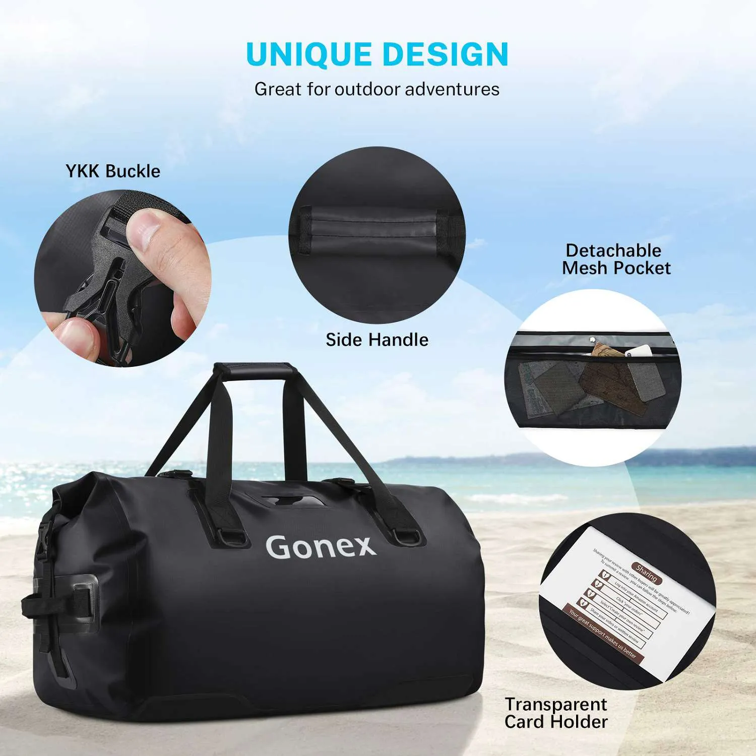 Gonex 40L Waterproof Dry Duffle Bag