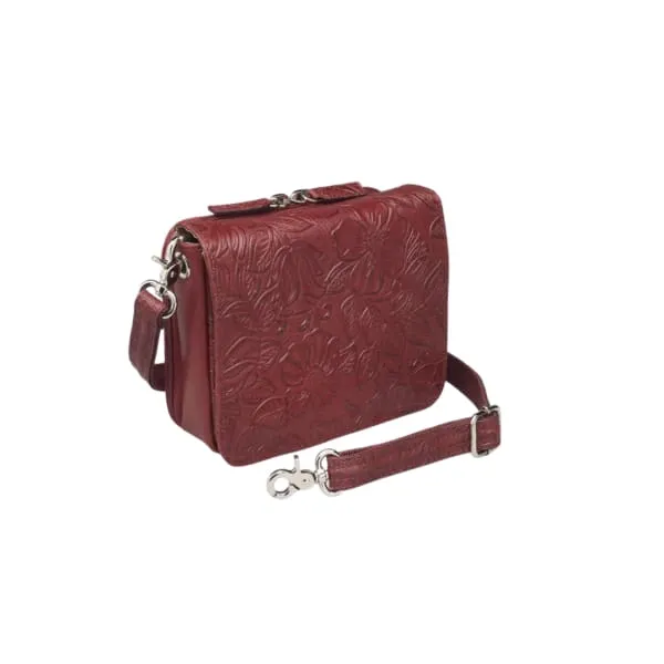 GTM Original Compact Leather Crossbody Organizer