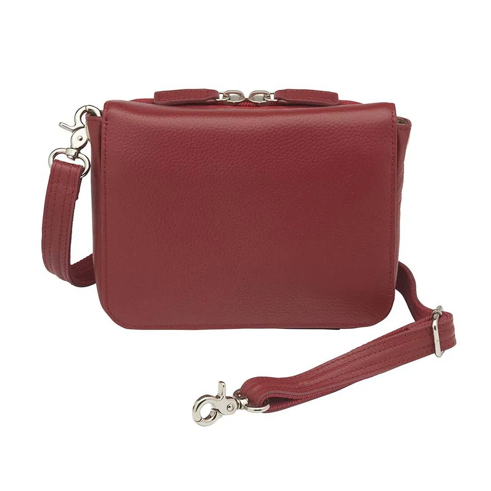 GTM Original Compact Leather Crossbody Organizer