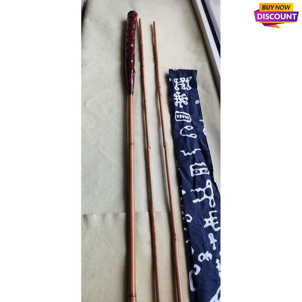 Hand-made Traditional tenkara Bamboo Fishing Rods (2rods 1 Free Tip, Total 3 pcs)