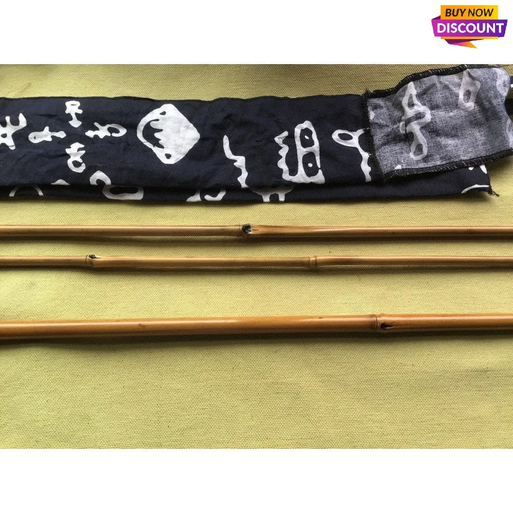 Hand-made Traditional tenkara Bamboo Fishing Rods (2rods 1 Free Tip, Total 3 pcs)