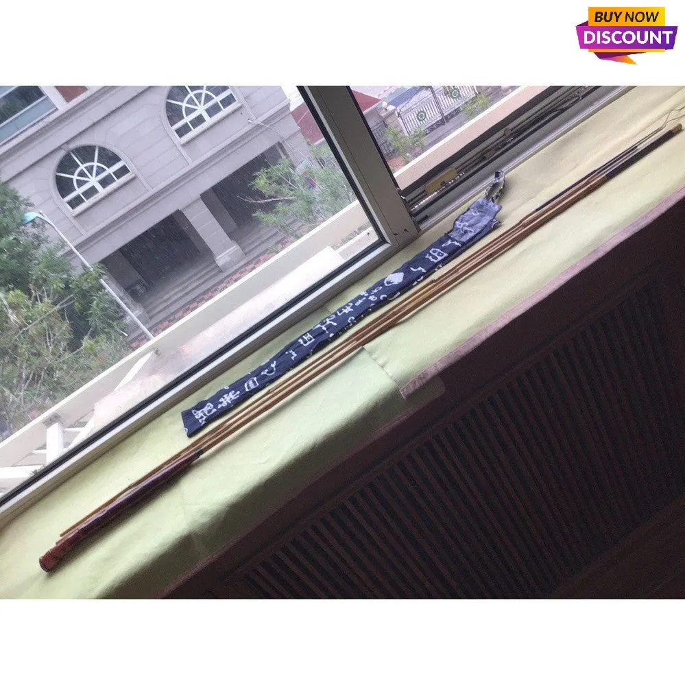 Hand-made Traditional tenkara Bamboo Fishing Rods (2rods 1 Free Tip, Total 3 pcs)