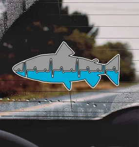 Heart Beat Trout Blue and Gray Fishing Lifeline