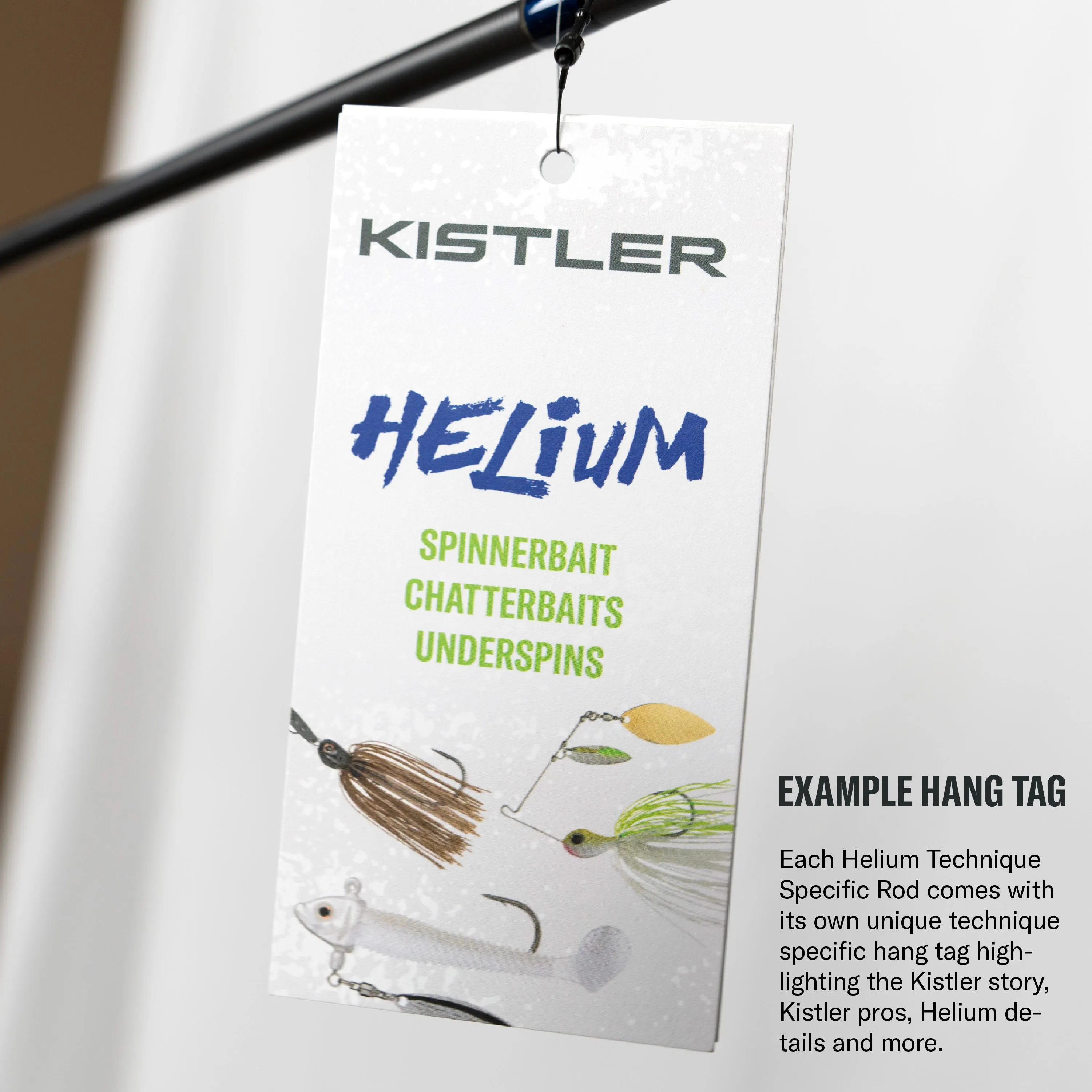 Helium Spinnerbait, Chatterbaits, Underspins Casting Rods