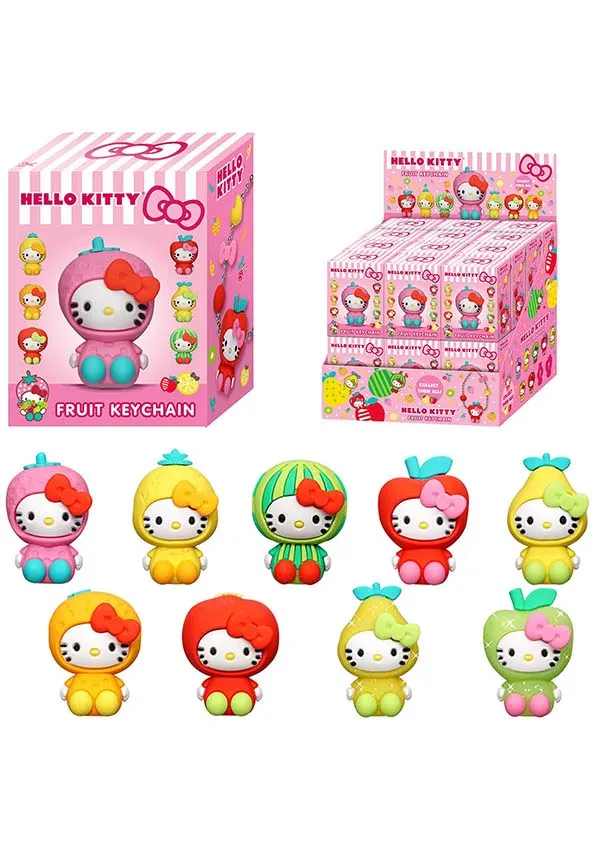 Hello Kitty: 3D Foam Fruits | BAG CLIPS*