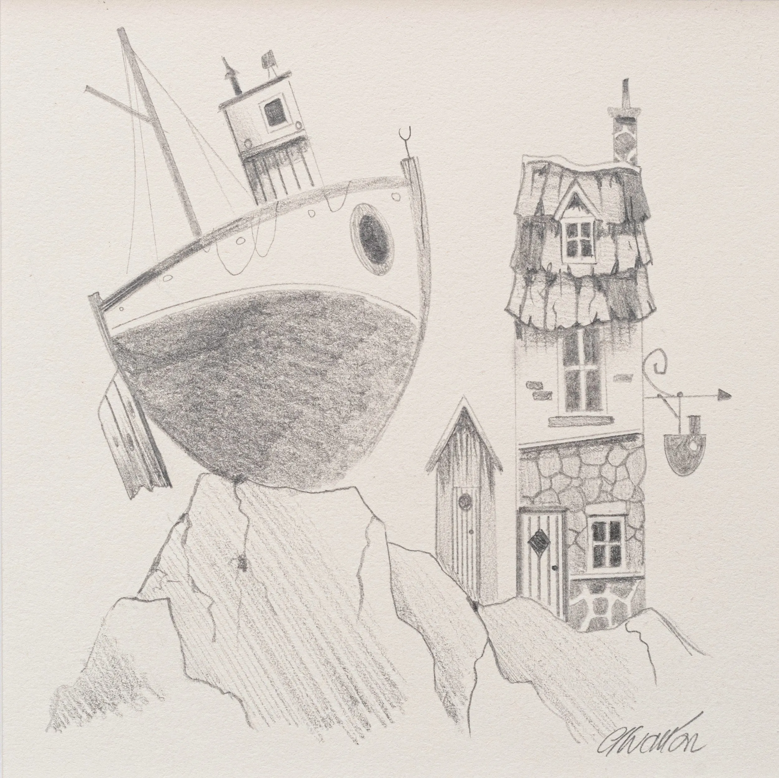 High and Dry - Original Pencil Sketch