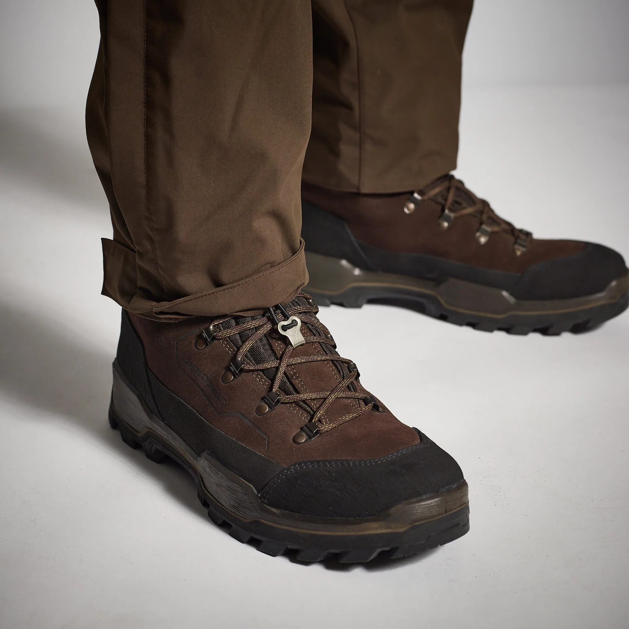 Hunting pants Renfort 900 waterproof brown SOLOGNAC, coffee brown
