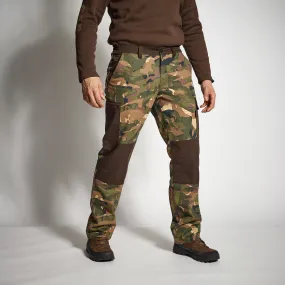 Hunting pants Renfort 900 waterproof brown SOLOGNAC, coffee brown