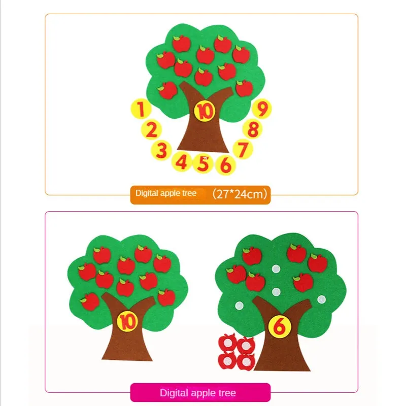 Interactive Felt Math Toy: Fun Digital Learning Aid for Kids 3 