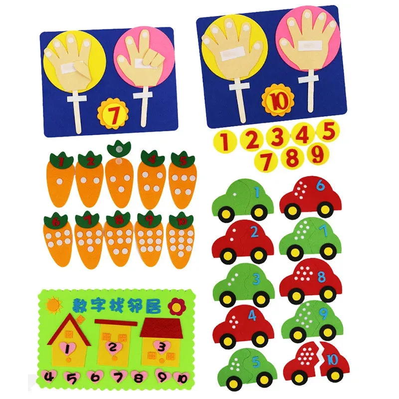 Interactive Felt Math Toy: Fun Digital Learning Aid for Kids 3 