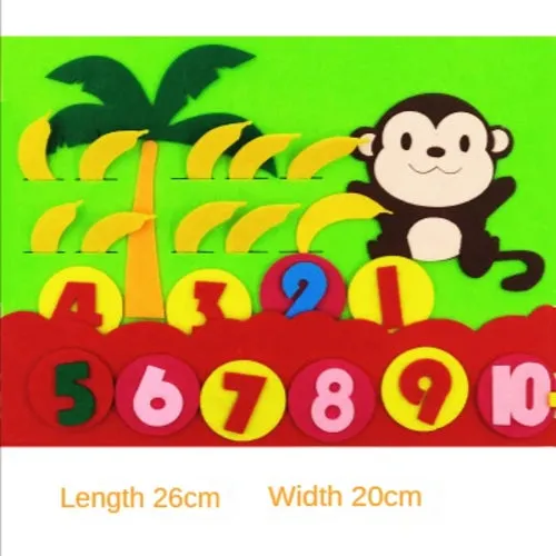 Interactive Felt Math Toy: Fun Digital Learning Aid for Kids 3 
