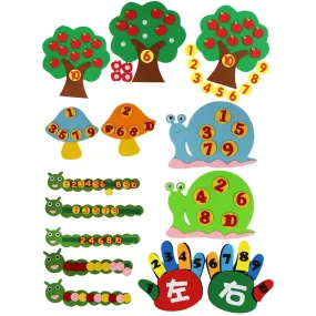 Interactive Felt Math Toy: Fun Digital Learning Aid for Kids 3 