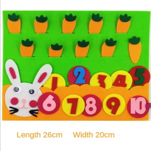 Interactive Felt Math Toy: Fun Digital Learning Aid for Kids 3 