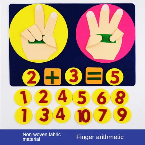 Interactive Felt Math Toy: Fun Digital Learning Aid for Kids 3 
