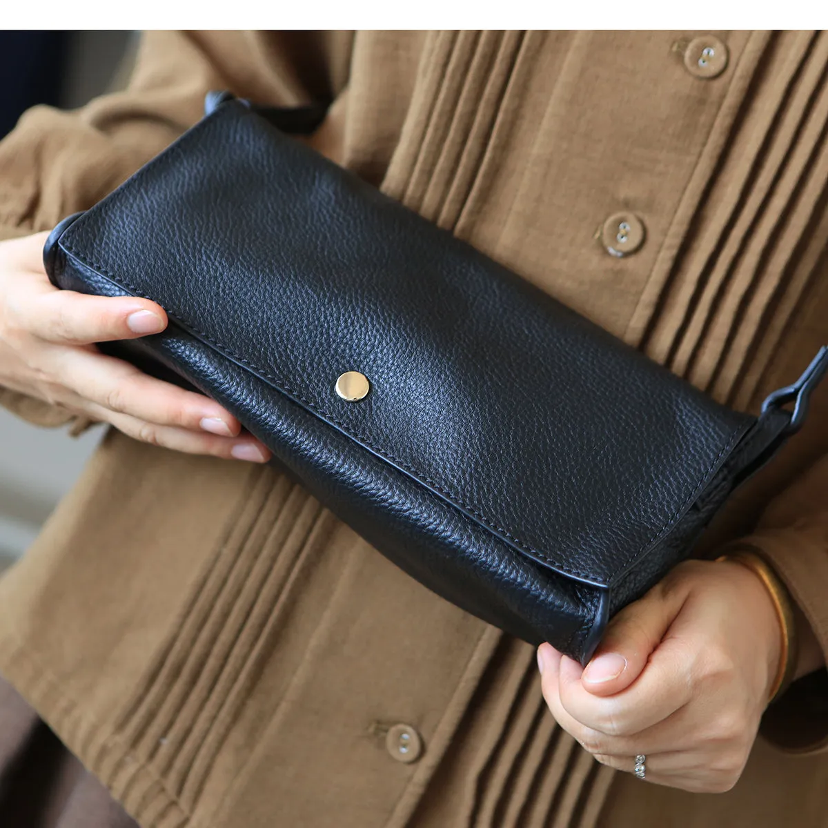 Ladies Small Crossbody Bags Brown Shoulder Bag For Women