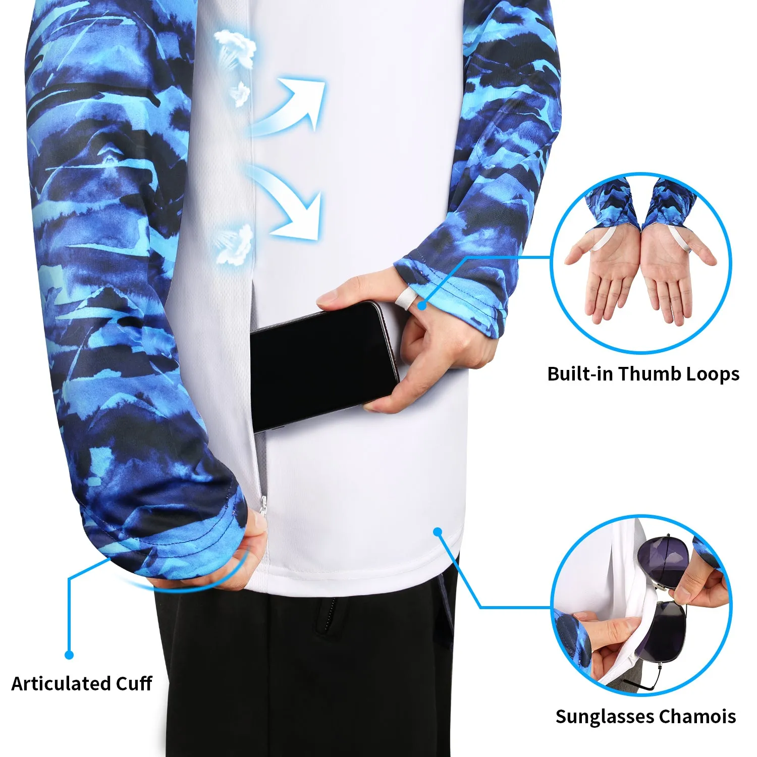 Long Sleeve Shirts UPF 50  (Sailfish)
